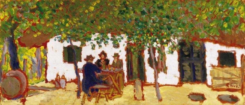 Jozsef Rippl-Ronai In the Vineyard oil painting image